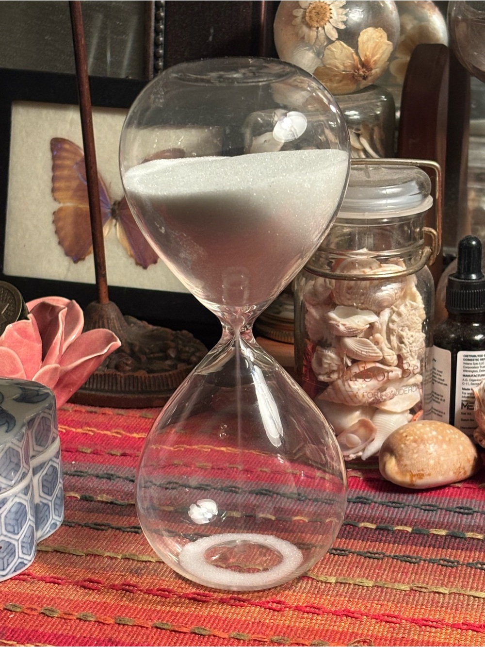 1/2 Hour Glass White Sand Timer